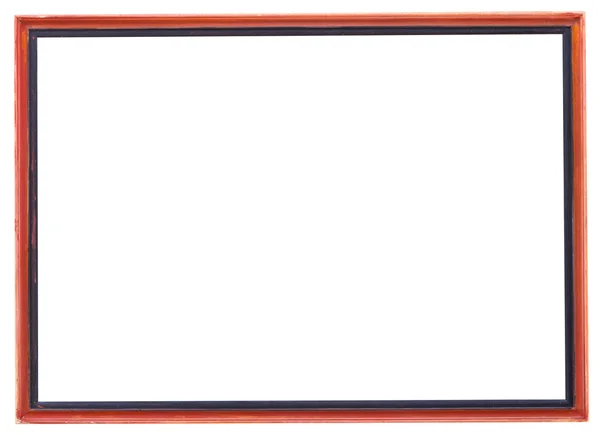 Red and black narrow picture frame — Stock Photo, Image