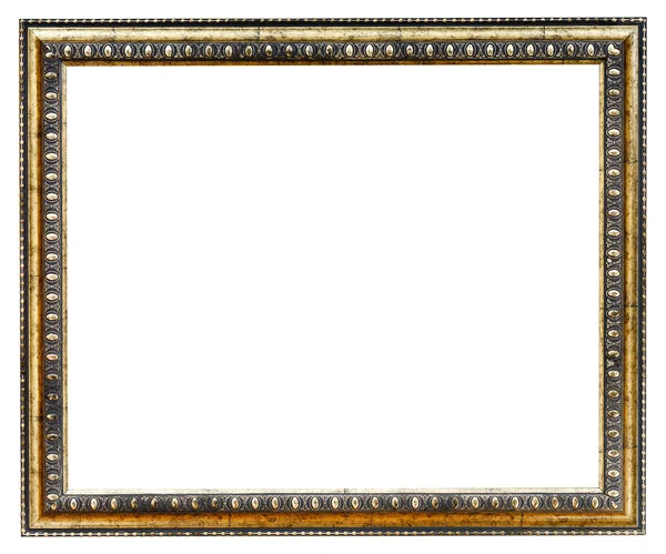 Gilded ancient narrow picture frame — Stock Photo, Image