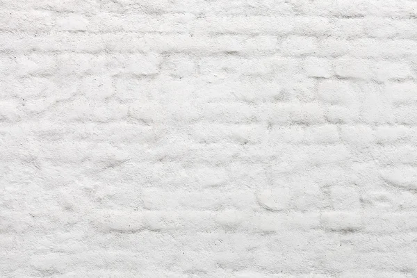 Vecchio muro di mattoni verniciati bianchi — Foto Stock