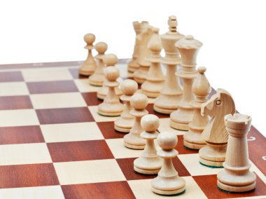 Beyaz satranç taşları