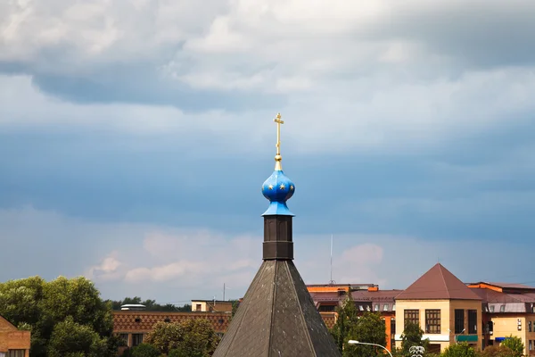 Koepel van kapel in Rusland — Stockfoto