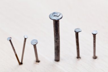 ahşap Pano içine farklı çivi