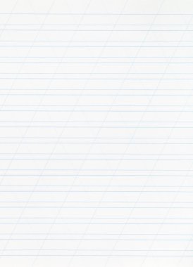 dar çizgili defter kağıt sayfası