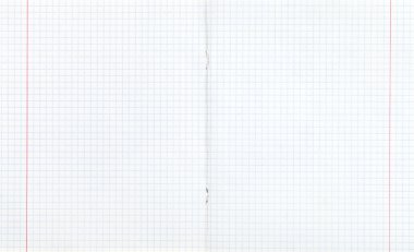 kare içinde çift sayfa yayılan kırmızı marjı ile