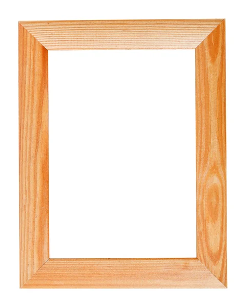 Wide simple wood picture frame — Stock Photo, Image