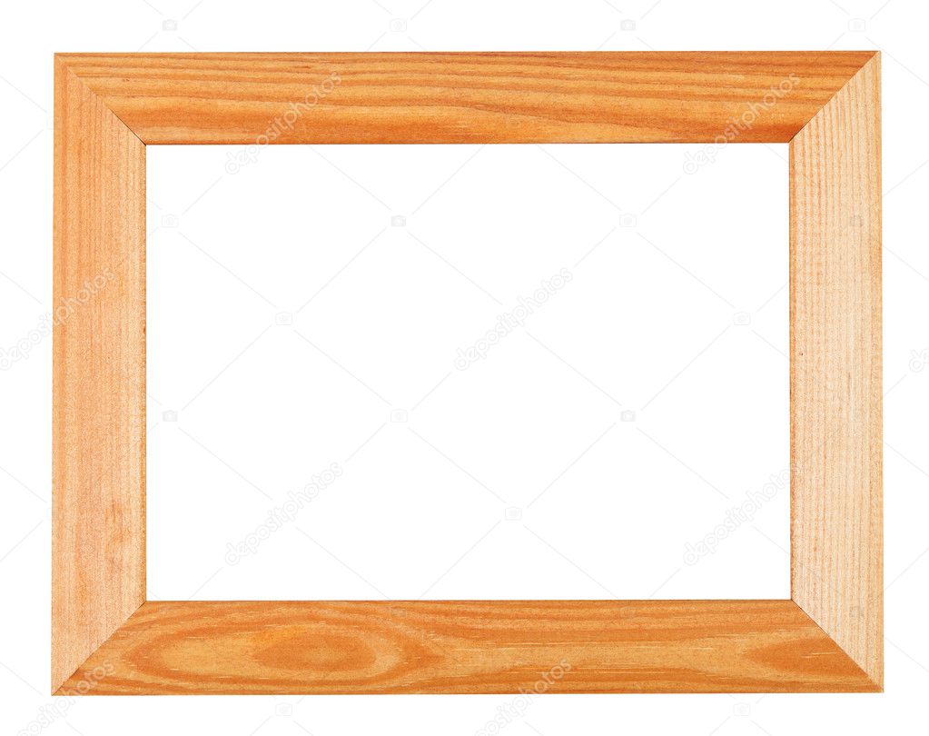 Wide simple wooden picture frame Stock Photo by ©vvoennyy 31453103