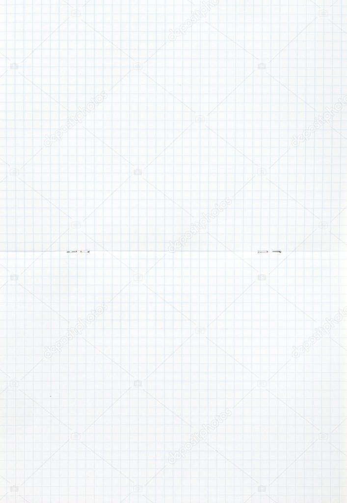 notebook squared double-page spread