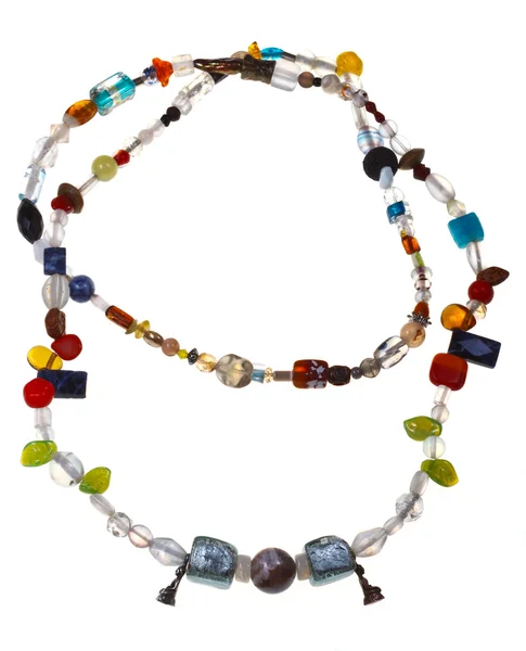 Necklace from mineral and figurines of Buddha — Stock Photo, Image