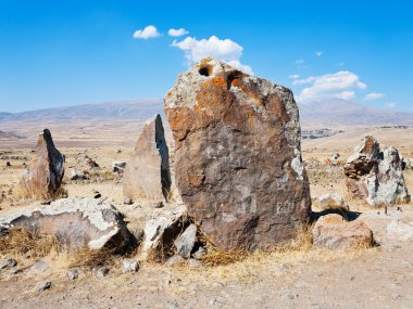Ermenistan'ın zorats karer, büyük megalitik Dikilitaş