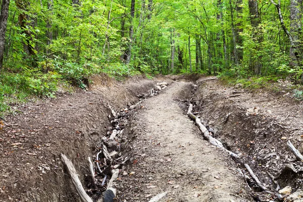 Montagne route étroite — Photo