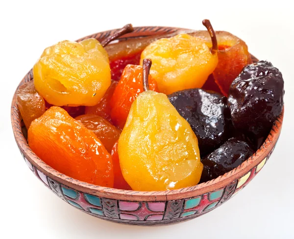 Armenian sugared sweet fruits in bowl — Stock Photo, Image