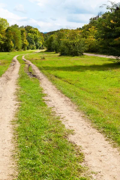 Two-track dirt country road — Stock Photo, Image