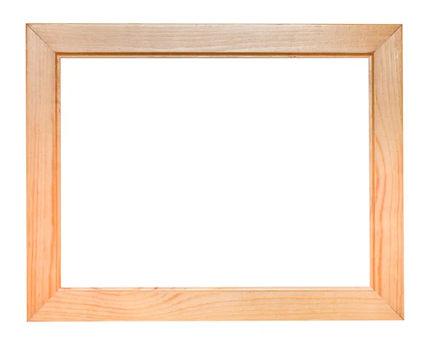 Wide flat wooden picture frame — Stock Photo, Image