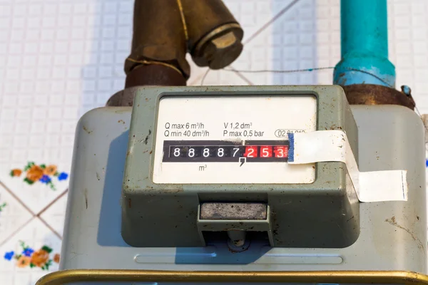 Individual gas meter — Stock Photo, Image