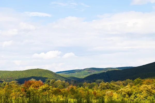 Sky over low Caucasian mountains — Stock Photo, Image