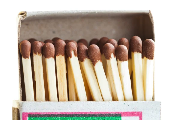 Wedstrijden in kartonnen matchbox — Stockfoto