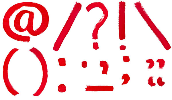 набор знаков препинания
