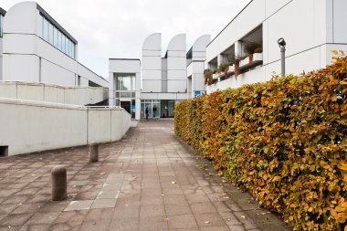 bauhaus Arşiv Berlin'de bina önden görünümü