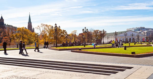 Blick auf den Manegenplatz in Moskau im Herbst — Stockfoto