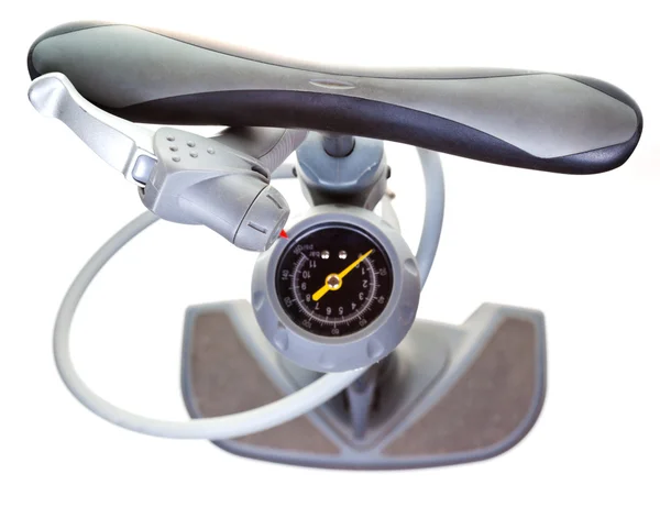 空気ポンプ、弁および圧力計のトップ ビュー — ストック写真