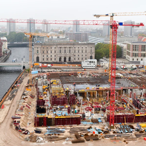 Blick auf städtische Baustelle — Stockfoto