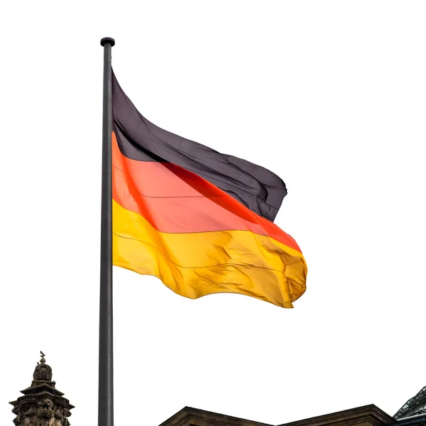 Flagge der Bundesrepublik über dem Reichstag — Stockfoto