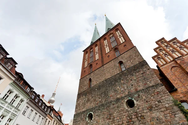 Stěna nikolaikirche v Berlíně — Stock fotografie