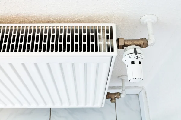 White home heat radiator Stock Photo