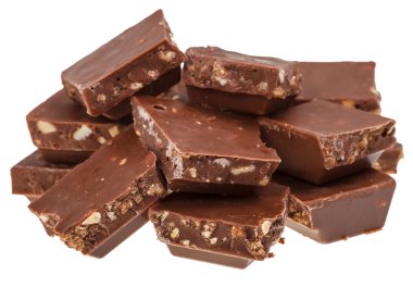 Sütlü kahverengi Çikolata Bisküvi kırıntıları ile