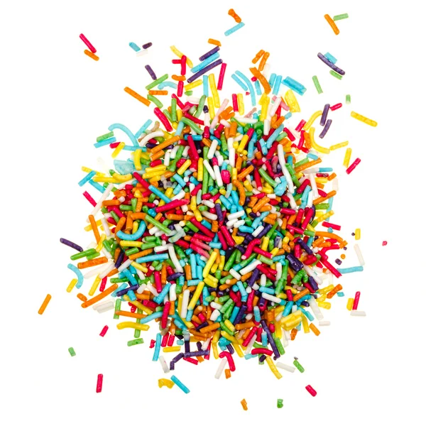 Decorating colored sugar sprinkles — Stock Photo, Image