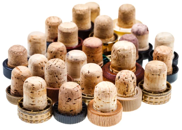 Used corks from strong drinks — Stock Photo, Image