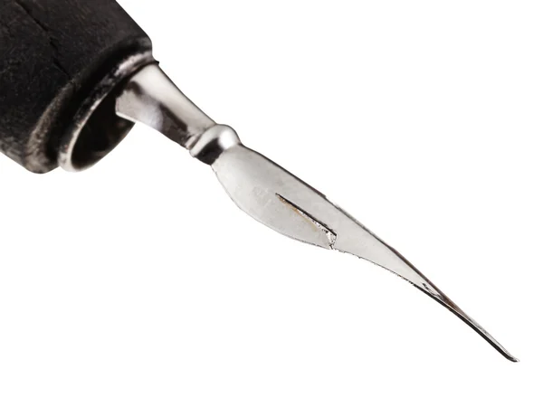 Pointed nib of drawing pen close up — Stock Photo, Image