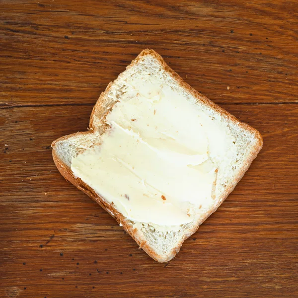 Brood en boter sandwich — Stockfoto