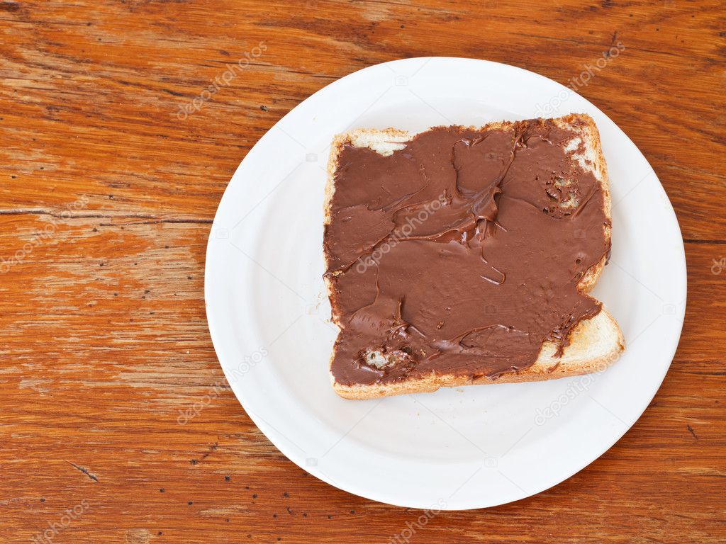 sweet sandwich - toast with chocolate spread