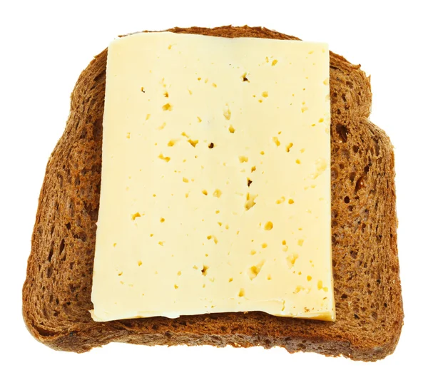 Brood en kaas sandwich — Stockfoto