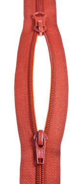 plastik ZIP fastener iki kaydırıcıları yakın çekim