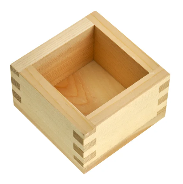 Scatola di legno giapponese masu per sake — Foto Stock