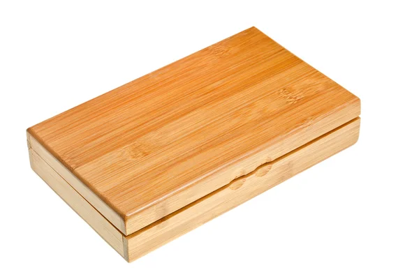 Slutna trä bambu box — Stockfoto