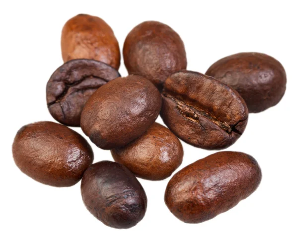 Heap of roasted coffee beans — Stock Photo, Image