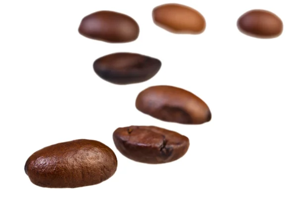 Zigzag узор из жареных кофейных зерен — стоковое фото