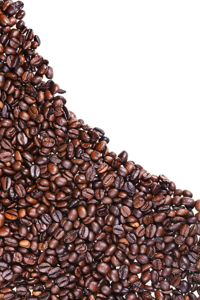 Grains de café torréfiés gros plan — Photo
