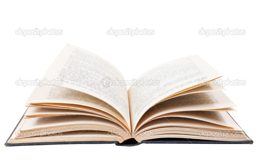 Open book isolated on white background Royalty Free Vector
