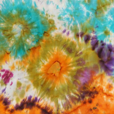 el yapımı ipek batik soyut desen