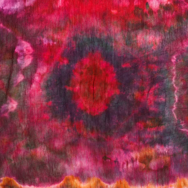 Patrón abstracto en batik de seda hecha a mano — Foto de Stock