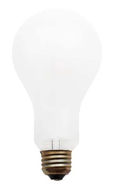 Big white incandescent light bulb — Stock Photo, Image