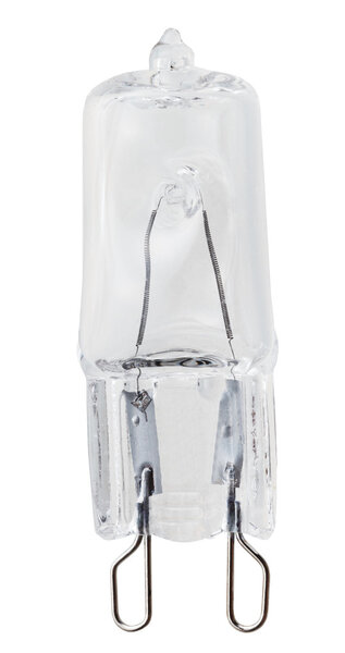 небольшая галогенная лампа
