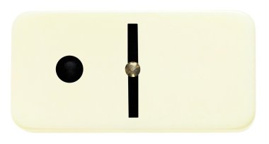 izole üzerinde beyaz bir domino kiremit