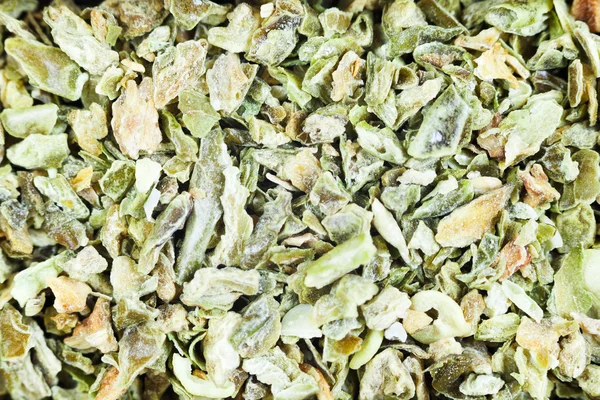 Green paprika pieces — Stock Photo, Image