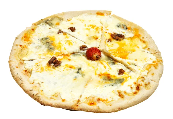 İtalyan pizza quatro formaggi (dört peynir) — Stok fotoğraf