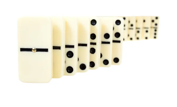 Slingrande linje från Domino — Stockfoto